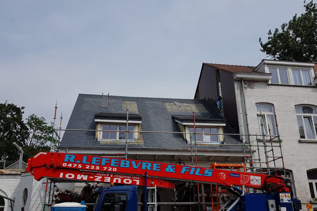 Rénovation toiture ardoise brabant flamand