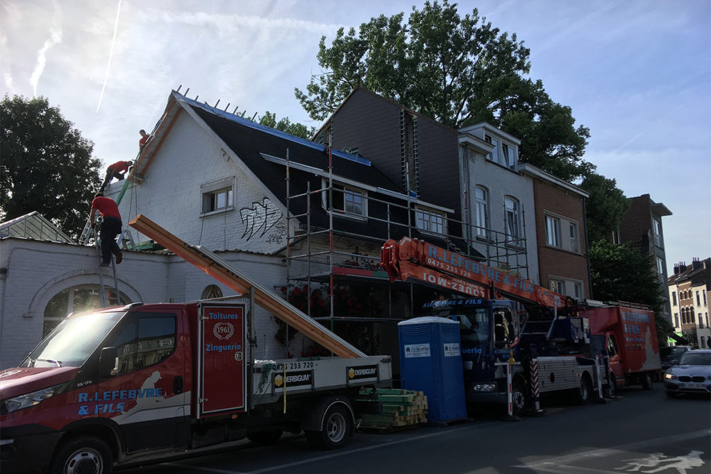 Rénovation toit en ardoise brabant