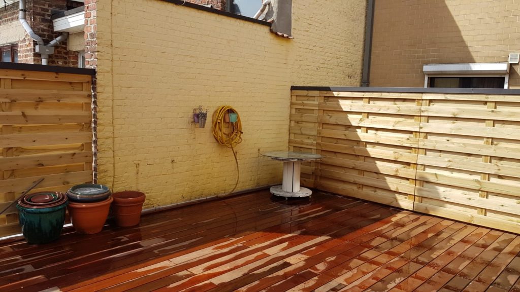 terrasse bois toiture plate