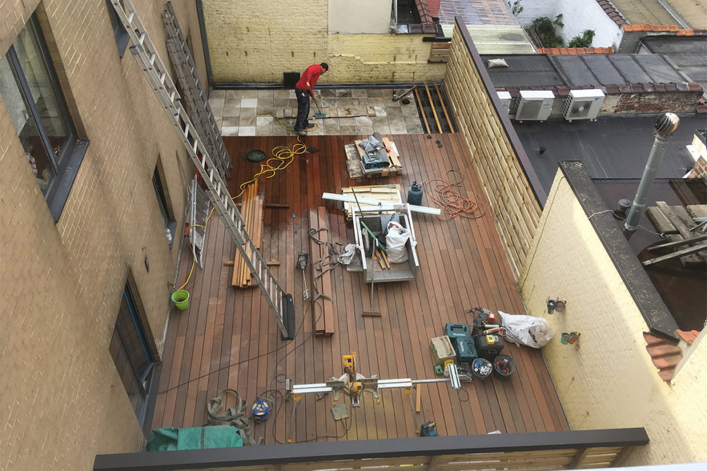 terrasse bois Bruxelles